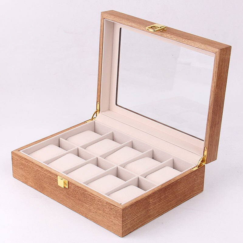 Écrin De Rangement Pour Montres - Coffret Voyage En Simili Cuir Brun - 2 Emplacements - Dimensions 18x10x8 Cm